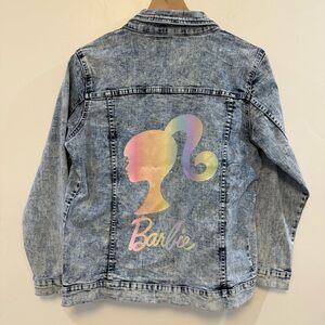 BARBIE mattel logo denim jacket